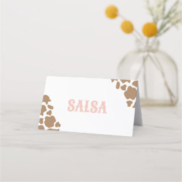 Cowgirl Rodeo Birthday Food Labels Placeringskort