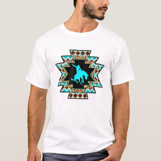 Cowgirl Rodeo Girl Horse Girl Aztec print T Shirt