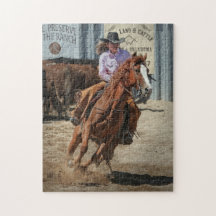 Cowgirl Rodeo Häst Riding Ridning Western Sport