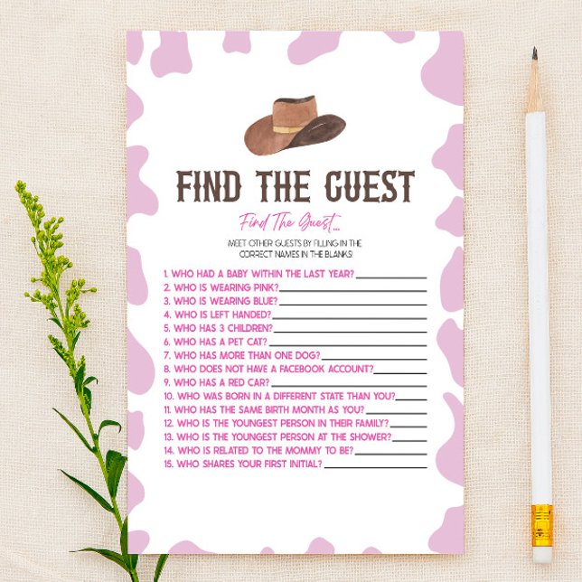 Cowgirl Rodeo hittar gästbabyvilan Brevpapper (Skapare uppladdad)