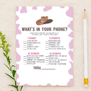 Cowgirl Rodeo in Your Mobilare Baby Shower Game Brevpapper