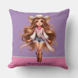 Cowgirl Rodeo Princess 1 Personlig Kudde