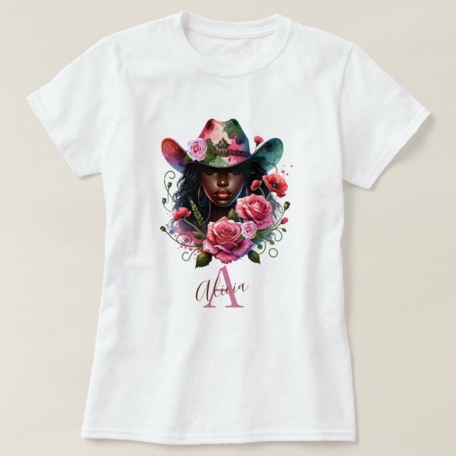 Cowgirl Rodeo T Shirt (Design framsida)