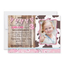 Cowgirl Rosa Bandanna Western Theme Birthday