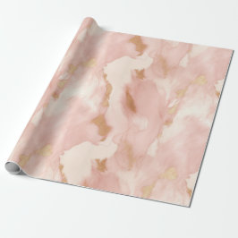 Cowgirl Rosa Cream Brown Guld Cowhide Presentpapper