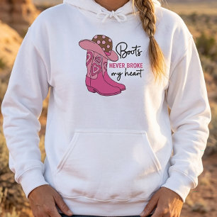 Cowgirl Rosa Stövlar Country Western Hästälskare T Shirt