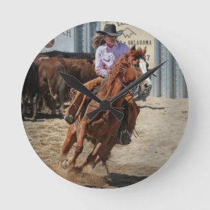 cowgirl rund klocka