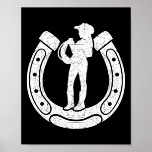 Cowgirl Silhouette Horsessösöt Ss Cute Ss Horsebac Poster