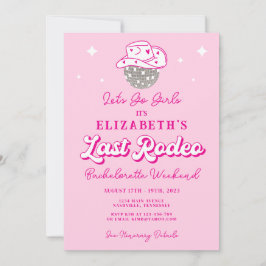Cowgirl Sista Rodeo Sjungbrudsparty Inbjudningar
