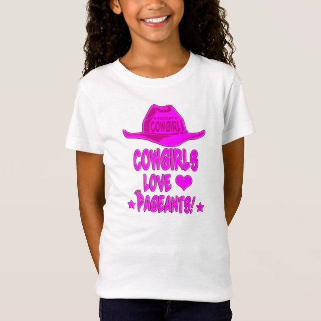 Cowgirl Skönhetstävling T-shirt (Framsida)