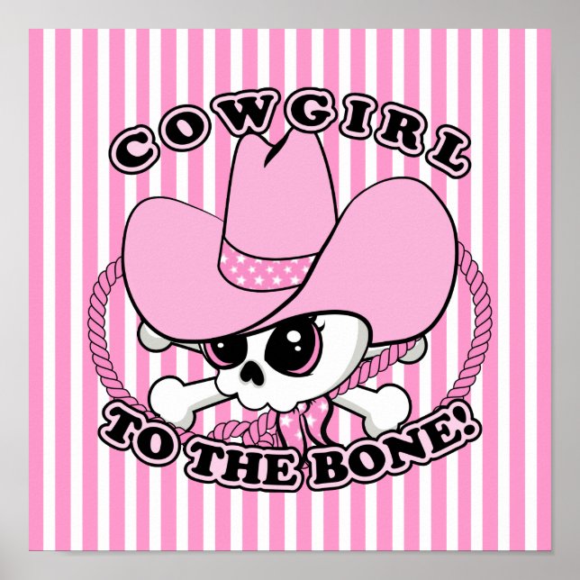 Cowgirl Skull Poster (Framsidan)