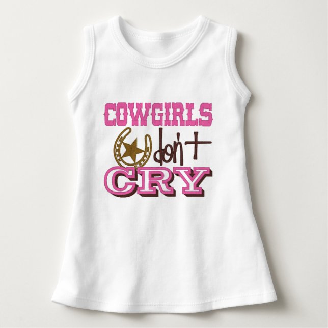 "Cowgirl" Sleeveless Dress T-shirt (Framsida)