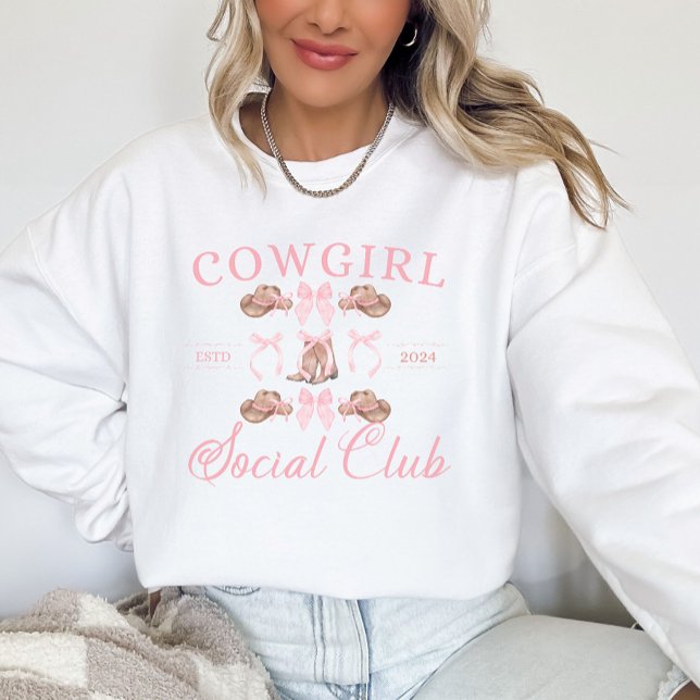 Cowgirl Social Klubb Sweatshirt T Shirt (Skapare uppladdad)