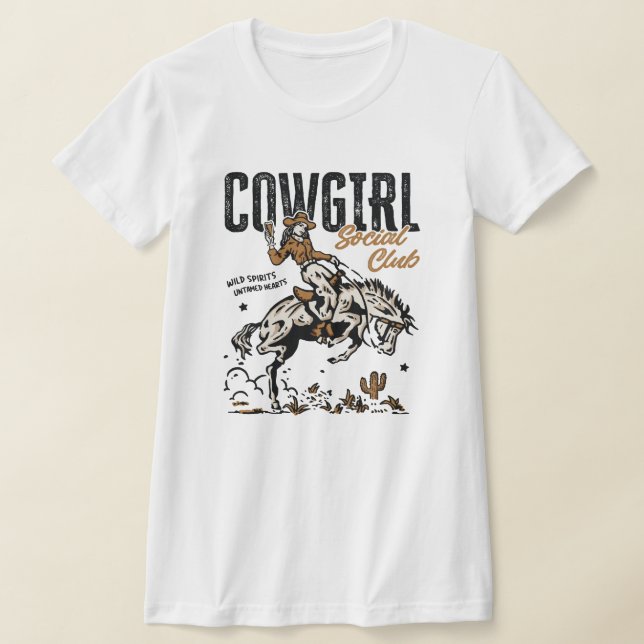 Cowgirl Social Klubb T Shirt (Laydown)