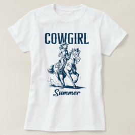 Cowgirl Sommardesign! T Shirt