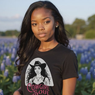 Cowgirl Soul Black History Månad T Shirt