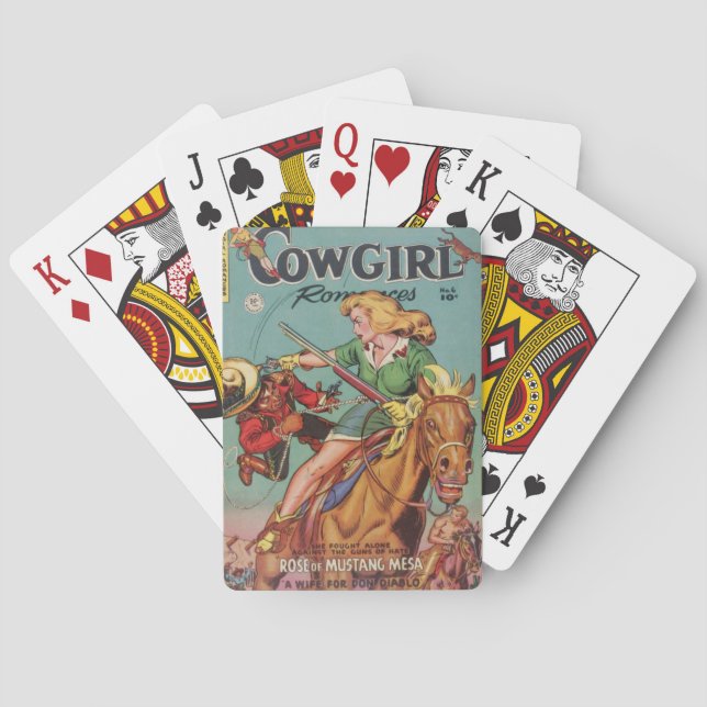 Cowgirl Spel Kort (Baksidan)