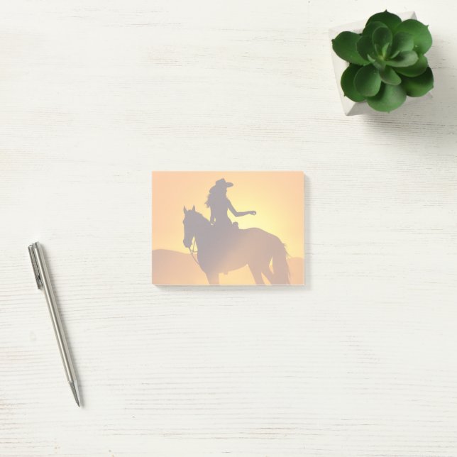 Cowgirl Sticky Notes Post-it Block (Kontor)