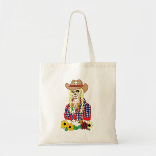 Cowgirl Sugar Skull Tygkasse