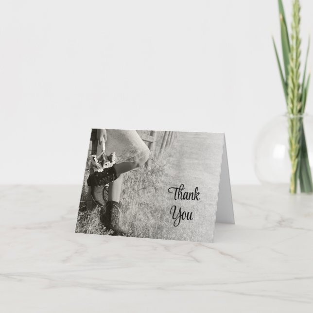 Cowgirl SunblommWesterna Bridesmaid Tack (Framsida)