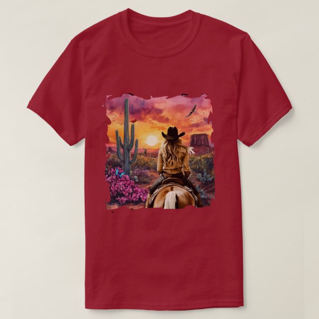 Cowgirl  t shirt (Design framsida)