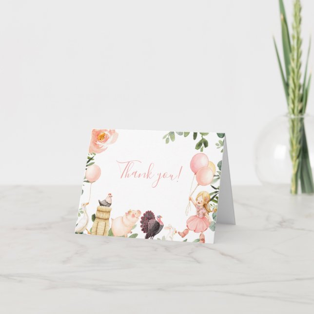 Cowgirl Tack You Card Kort (Framsida)