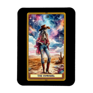 Cowgirl Tarot Card Magnet