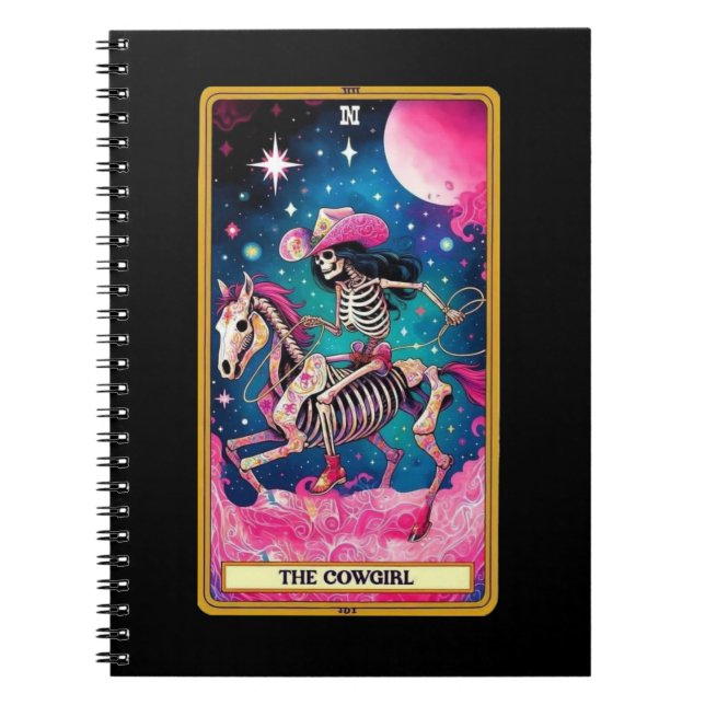 Cowgirl Tarot Card-samling för bärbara datorer Anteckningsbok (Framsidan)