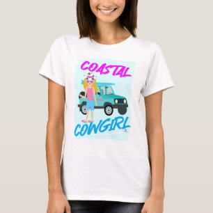 Cowgirl Trend Funny Design Art T Shirt