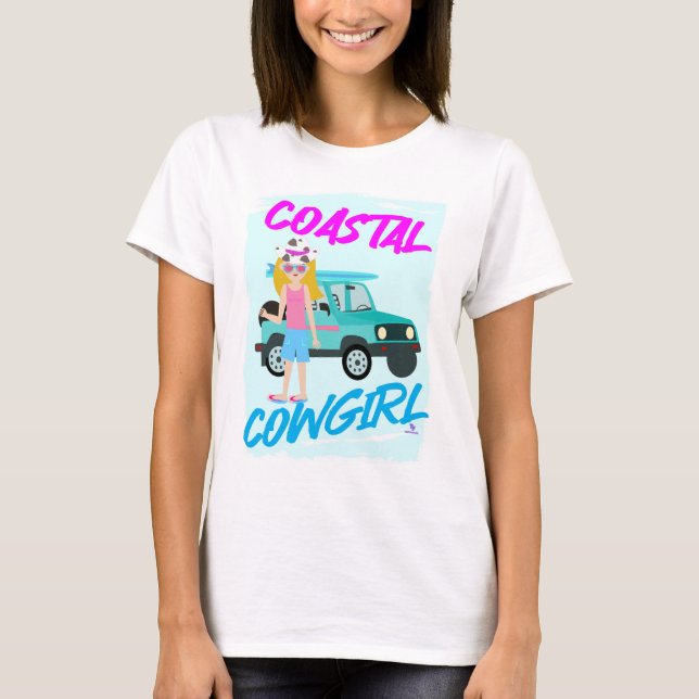 Cowgirl Trend Funny Design Art T Shirt (Framsida)