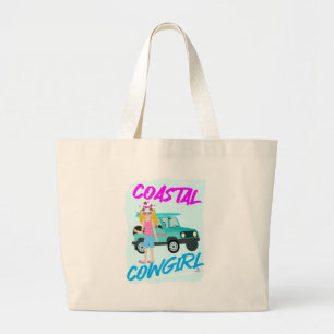 Cowgirl Trend Funny Illustration Jumbo Tygkasse