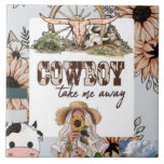 COWGIRL-UNDERLÄGG KAKELPLATTA<br><div class="desc">COWGIRL-UNDERLÄGG</div>