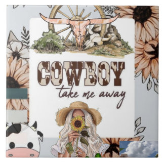 COWGIRL-UNDERLÄGG KAKELPLATTA