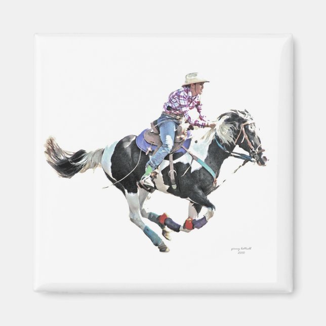 cowgirl up mgnet magnet (Framsidan)