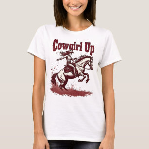 Cowgirl Up Tee - Western Rodeo Graphic Shirt