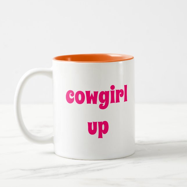 Cowgirl Up Two-Tone Coffee Mugg (Vänster)