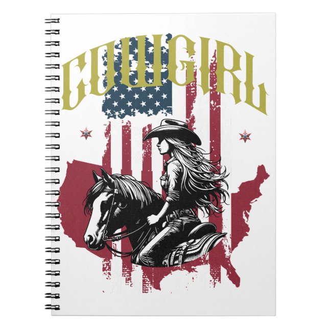 COWGIRL USA ANTECKNINGSBOK (Framsidan)