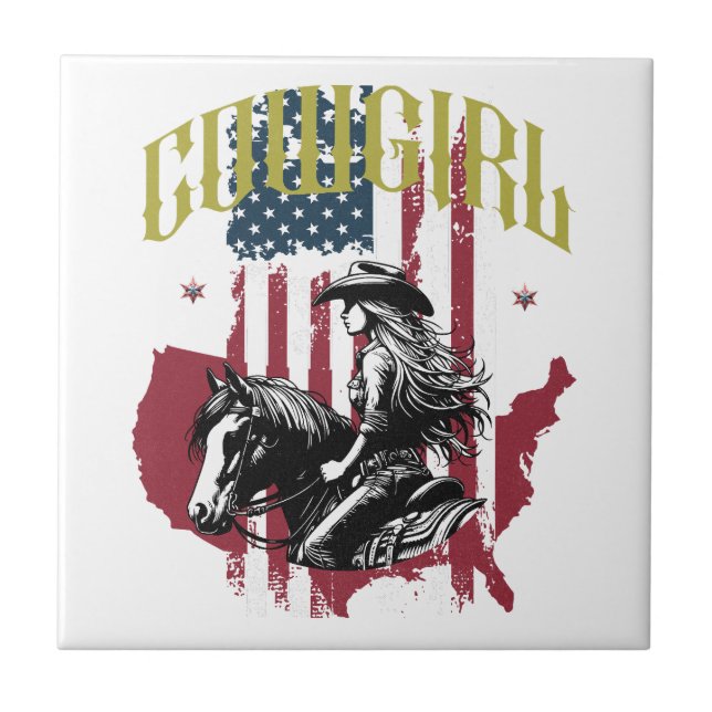 COWGIRL USA KAKELPLATTA (Framsidan)