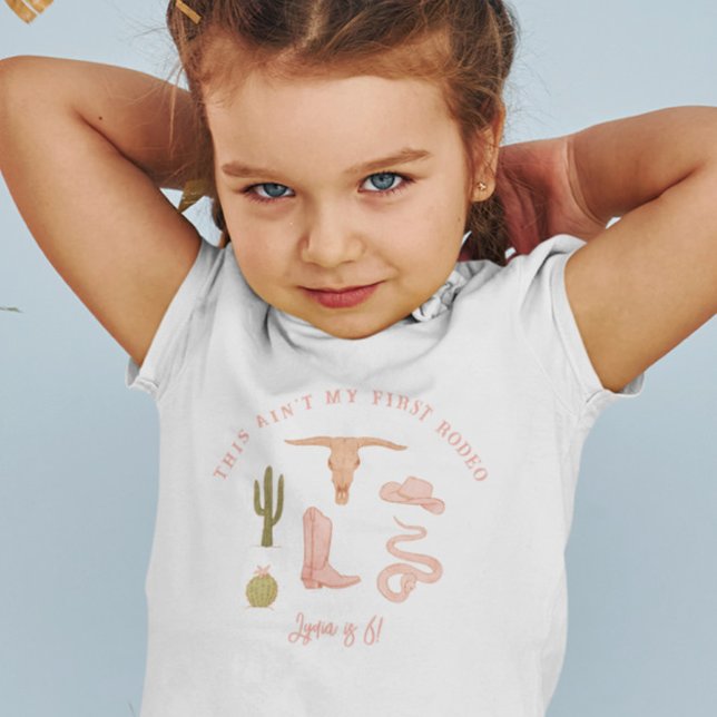 Cowgirl Valge Birthday Party T Shirt (Skapare uppladdad)