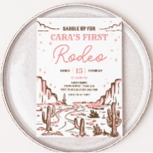 Cowgirl Vilda western Rodeo Födelsedagsfest