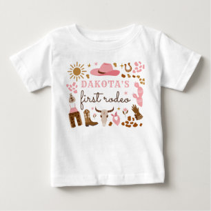 Cowgirl Vilda western Rodeo Ranch 1:a födelsedagsu T Shirt