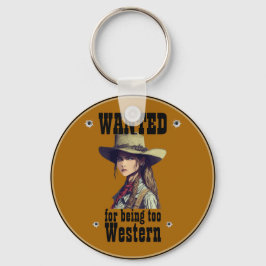 Cowgirl ville bli för Western Land Lastbil Nyckelring