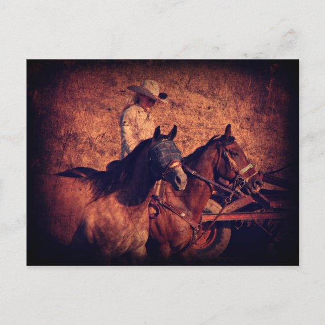 Cowgirl Vykort (Framsida)