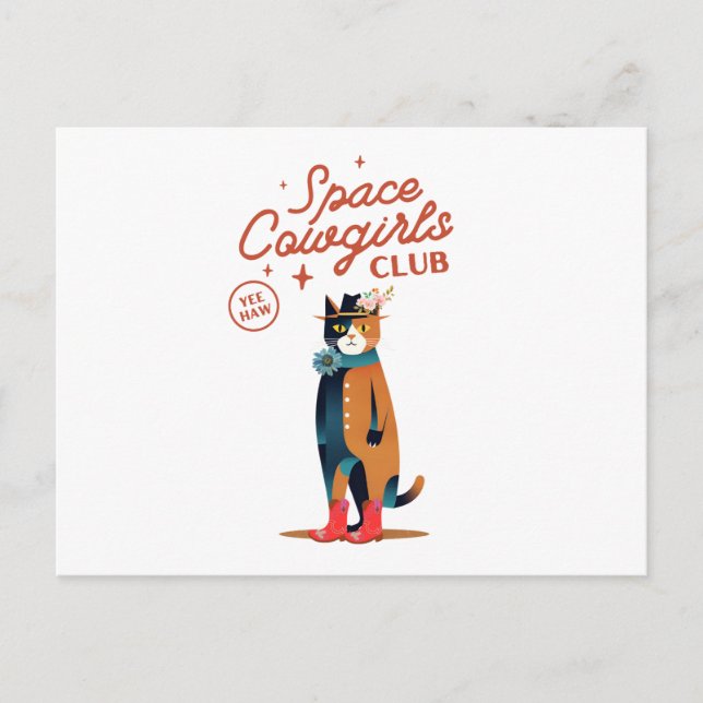 Cowgirl Vykort (Framsida)