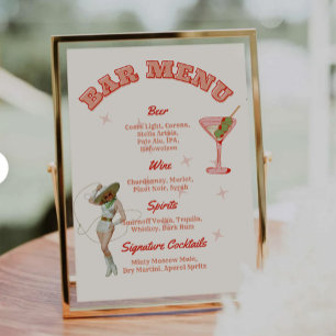 Cowgirl Western Bar Meny Signaturdrinkar