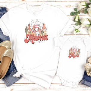 Cowgirl Western Mamma och jag matchar födelsedagen T Shirt
