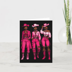 Cowgirl Western Rodeo Melanin Junetelfte Black Kort