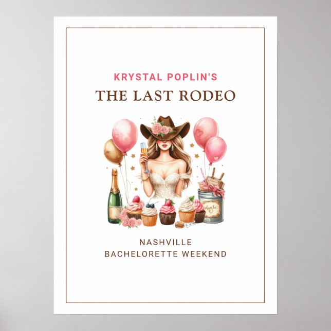 Cowgirl Western Rodeo Poster (Framsidan)