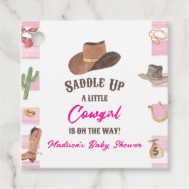 Cowgirl Western Rodeo Vilda western Baby Shower Gåvor Etiketter