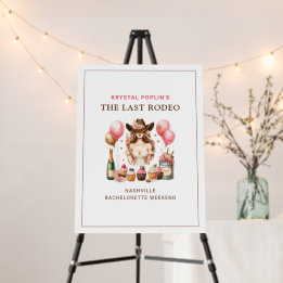 Cowgirl Western Rodeo Welcome Sign